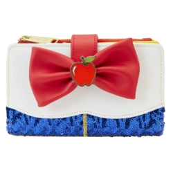 LOUNGEFLY Snow White Princess Sequin Series Flap Wallet